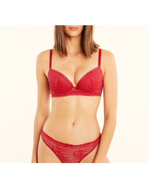 Soutien-gorge avec armatures n°5 Panama rouge