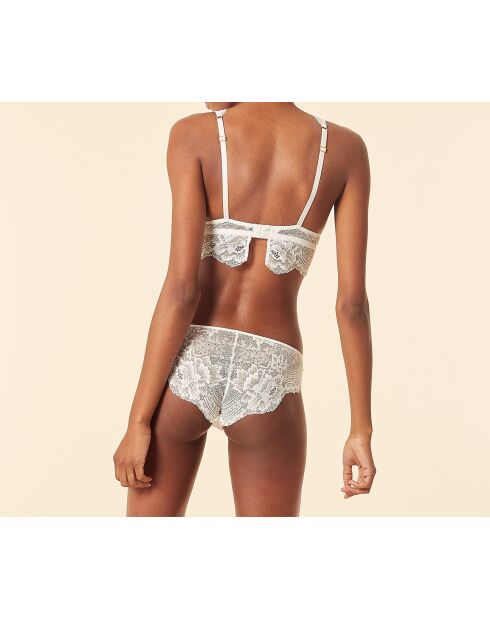 Inkt-ecru bh zonder beugel