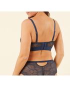 Flexi Lace marineblauwe beha met beugel