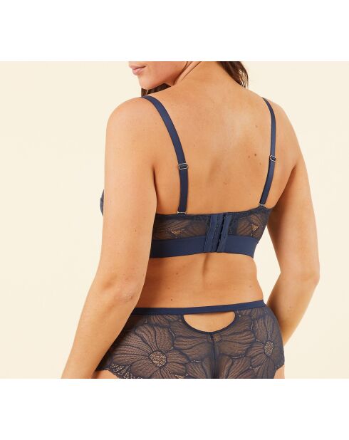 Flexi Lace marineblauwe beha met beugel