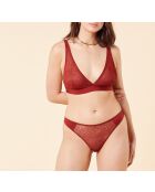 Groovy Burgundy Granaat-bh zonder beugel