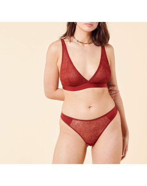 Groovy Burgundy Granaat-bh zonder beugel