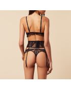 Porte‑jarretelles Spin noir