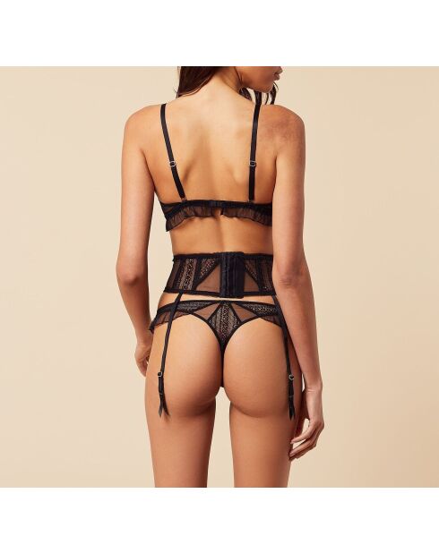 Porte‑jarretelles Spin noir