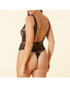 Sontuoso body nero intero senza ferretto