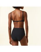 Schwarzer perfekter rahmenloser BH aus Baumwolle
