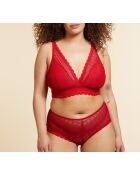 Soutien-gorge sans armatures pad amovible n°8 Cherie Cherie rouge