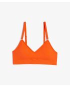 Soutien-gorge sans armatures pad amovible Amande orange
