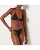 Soutien-gorge sans armatures Leop Slub noir