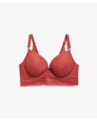 Soutien-gorge avec armatures n°5 Gravure terracotta