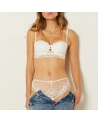 Sontuoso reggiseno ecru con ferretto