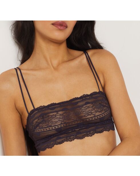 Kunstzinnige bh zonder beugel met bosbessen