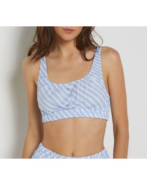 Kapuzinerblauer Bügel-BH