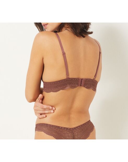 BH ohne Bügel mit abnehmbarem Polster Nr. 8 Idole Chocolat