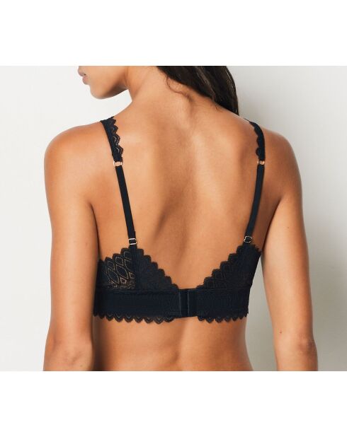 Soutien-gorge sans armatures n°8 Gravure noir