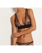 Soutien-gorge sans armatures n°8 Fragments noir