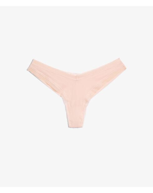 Tanga en polvo rosa Lolie