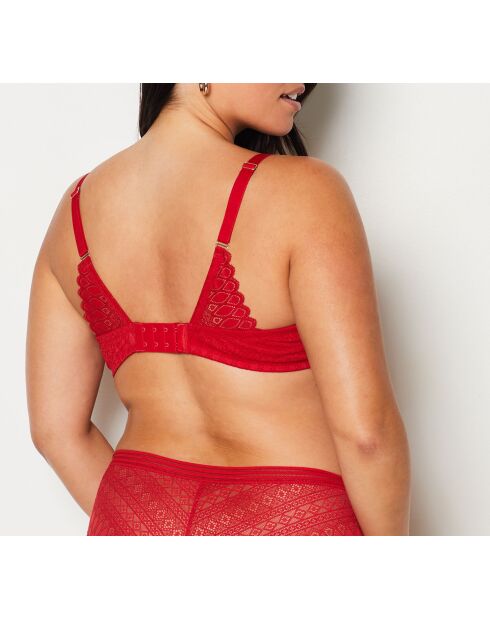 Soutien-gorge Minimizer avec armatures Gravure rouge