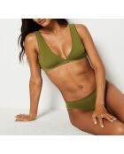 Sujetador Douce con aros color caqui oliva