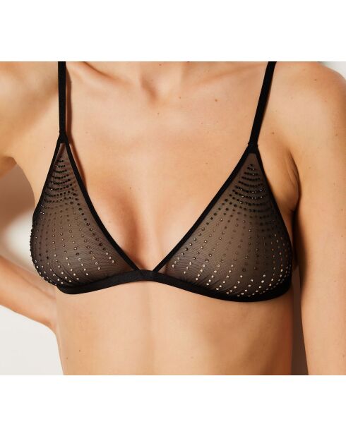 Effusion schwarzer Bügel-BH