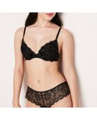 Flash zwarte push-up bh met beugel