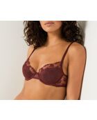 Soutien-gorge avec armatures Idylle bordeaux grenat