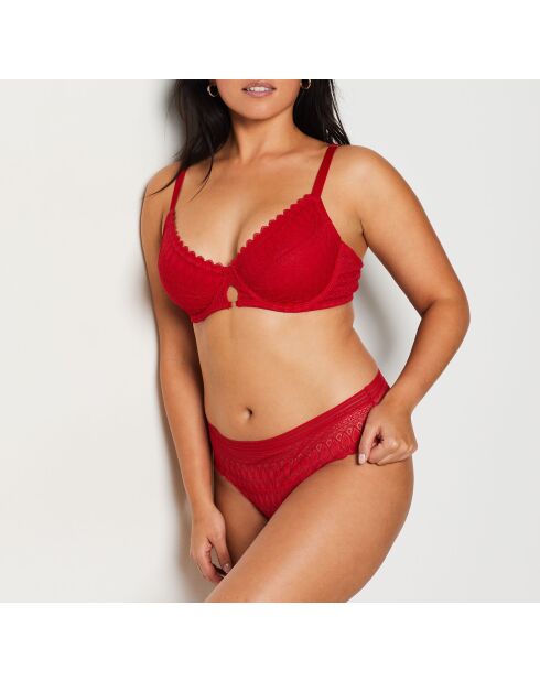 Soutien-gorge Minimizer avec armatures Gravure rouge