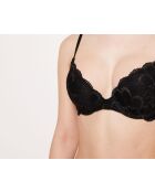 Flash zwarte push-up bh met beugel