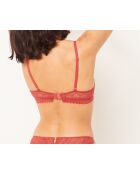 Sujetador sin aros en terracota Diamant