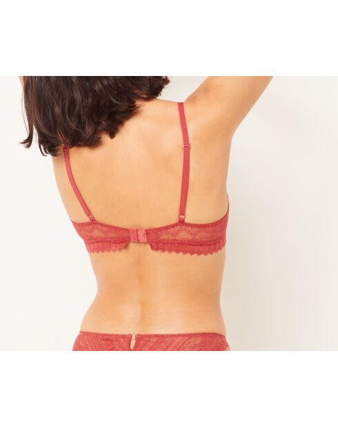 Sujetador sin aros en terracota Diamant