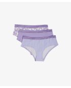 Confezione da 3 shorts Jackie Lace multicolori