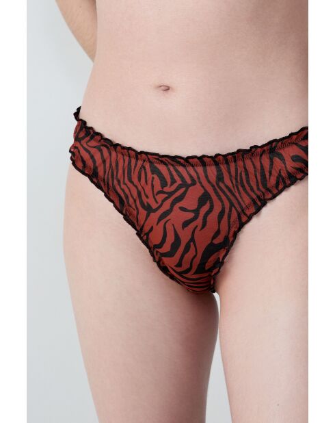 Set de 3 tangas negras y rojas de Joellie