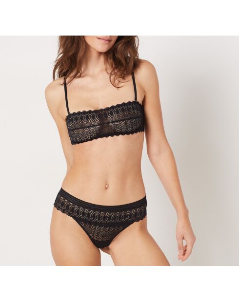 Shorty zwarte gravure