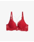 Soutien-gorge avec armatures La Chamade rouge