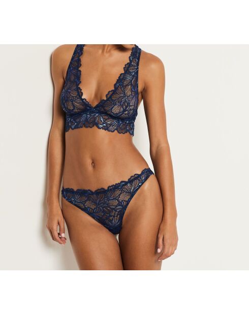 Perizoma riflettente blu notte