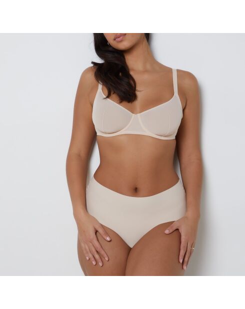 Beugelbeha van zuiver mesh-linnen