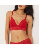 Push-up-BH mit Bügel Rote Gravur