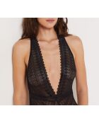 Body de una sola pieza sin marcos Grabado negro