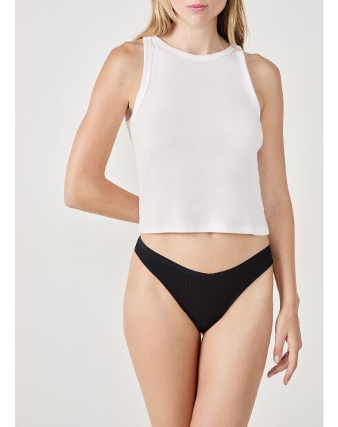 Lot de 3 tangas John noirs