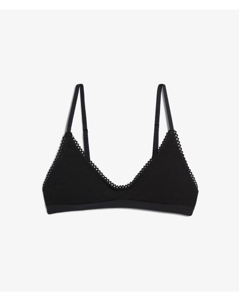 Soutien-gorge sans armatures pad amovible Douce noir