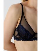 Mitternachtsblauer Tänzer-BH mit Bügel