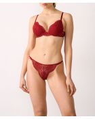 Prodigieuse roter Push-up-BH mit Bügel