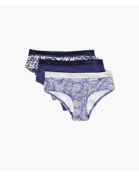 Set van 3 veelkleurige Jackie Lace shorties