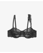 Sujetador negro con aros Secrete