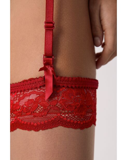 Porte‑jarretelles Mascarade rouge