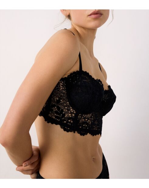 No. 9 Success zwarte beha met beugel