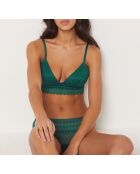 Soutien-gorge sans armatures Gravure vert sapin