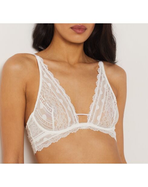 Kunstzinnige ecru bh met beugel nr. 7