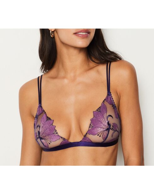 Sujetador sin aros Exaltee Blueberry