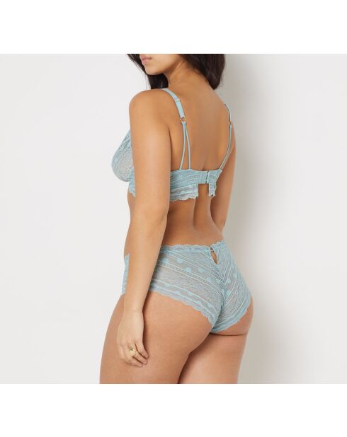 Kunstzinnige blauwe lagunebeha met beugel nr. 7